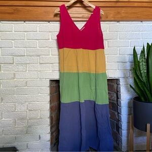 Marine Layer Corrine Rainbow Color-block Maxi Dress